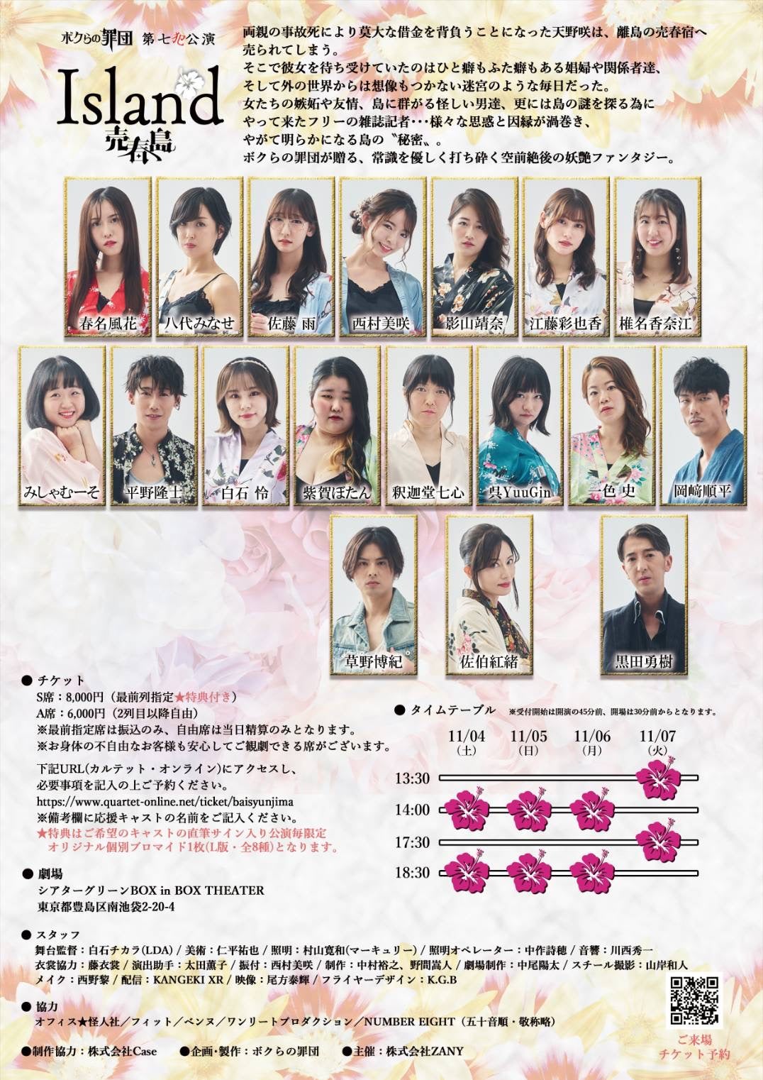 第七犯公演『Island-売春島-』 ポスター 裏
